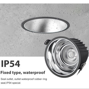 <span class=keywords><strong>Ecolux</strong></span> brevettato stampo privato profondo Anti-riflesso luce in alluminio telaio PC Hotel incasso faretti LED con classificazione IP54 - Product Image 2