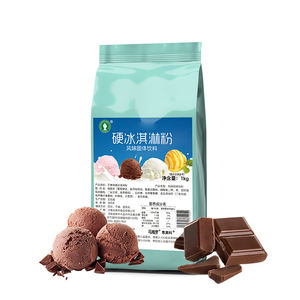 Poudre de crème glacée dure saveur chocolat, goût riche en cacao, texture crémeuse, sachet de sucre, facile à mélanger, poudre de crème glacée molle consistente - Product Image 5