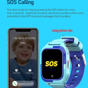 Reloj Inteligente para Niños <span class=keywords><strong>Serie</strong></span> Cat1 Ct11, Cuadrado, Silicona, IP68, Brújula, GPS, Llamada <span class=keywords><strong>SOS</strong></span>, Videollamada, Cámara, Magnético - Product Image 5