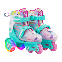 Patins à roulettes réglables pour enfants, garçons et filles, avec roues à roulement ABEC-7, légers et durables