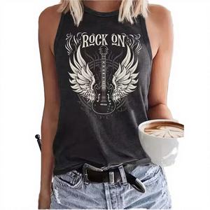 Hot Sale Fashionable Women's Sexy Club Wear Square Collar Breathable Quick Dry Tank <b>Tops</b> with <b>Feathers</b> Polyester/Cotton - Product Image 3