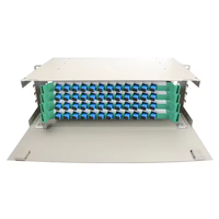 Harga Pabrik QITIAN 12-Core ODF Fiber Distribution Frame LC Connector Patch Panel FTTH Garansi 1 Tahun Mendukung 4G 3G GSM