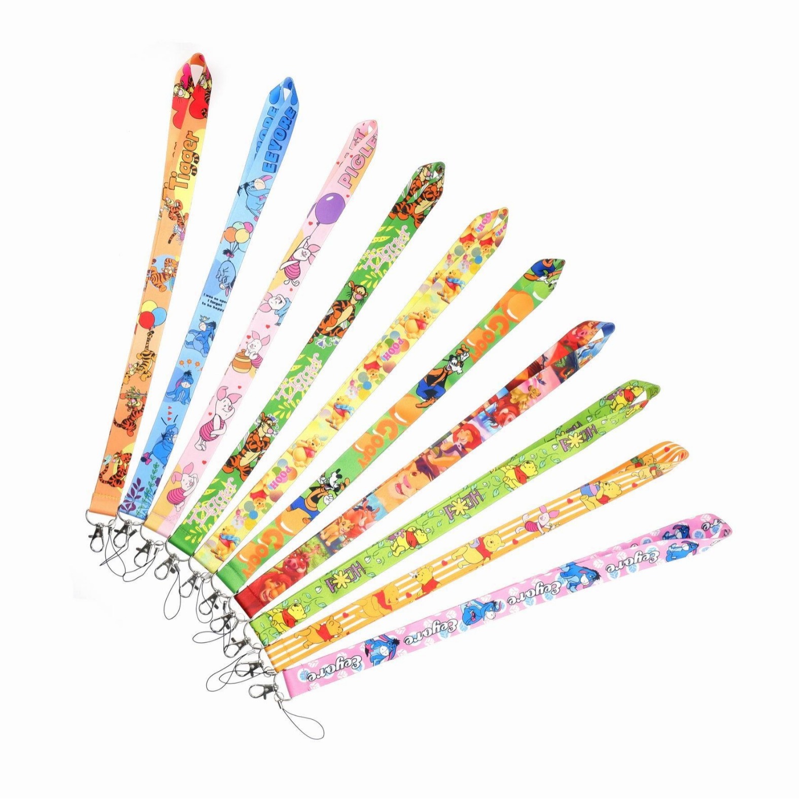 Hot Selling Cute Cartoon Creative Pig Bear Tiger Lanyards Anti-Lost Card Holder Phone Case Lanyards Neck Strap Custom Wholesale