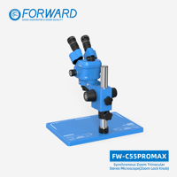 Microscope trinoculaire FORWARD FW-C55Promax 0.4 CTV pour la réparation de téléphones mobiles, outils et équipements de soudure électronique