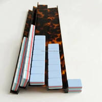 (Rak Mahjong Amerika Set Dua Buah) Rak Ganda Kustom Ava dari Akrilik dengan Pendorong Magnetik untuk Permainan Keluarga di Rumah, Hadiah