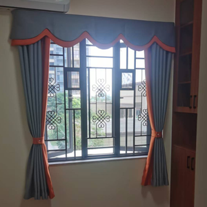 Tissu et matériaux de rideaux jacquard occultants à 100%, imperméables et insonorisés - Product Image 4