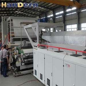 Máquina de película fundida de TPU/EVA de un solo tornillo de coextrusión multicapa Bomba Control PLC Guantes de alta precisión Ropa con PE PET - Product Image 1