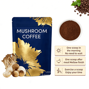 Mélange de café instantané OEM sans sucre pour adultes, aux champignons amers (Reishi et Crinière de lion), en vrac, en sachet, pour améliorer l'immunité - Product Image 5