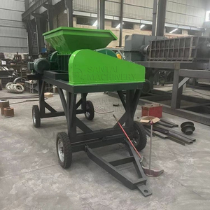 Kleiner Zerkleinerung schrott Aluminium Eisen Mobile <span class=keywords><strong>Shredder</strong></span> Kunststoff Gummireifen Crushing Double Shaft <span class=keywords><strong>Shredder</strong></span> - Product Image 6