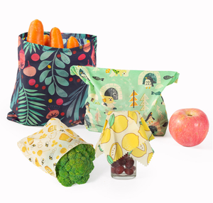 Beeswax Wrap Beeswax Wraps Organic Washable Reusable Reusable Beeswax Wrap And Eco-Friendly Bees Wrap For Sandwiches Snack Beeswax Wrap Food Storage Bag