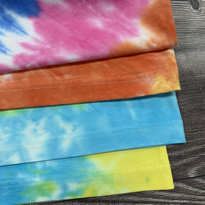 100 su misura cotone pettinato Tie Dye camicie serigrafia semplice estate Casual Tye t-shirt uomini con il tuo disegno in bambini e adulti - Product Image 5