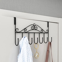 Crochets de rangement muraux pour porte arrière, crochets en fer forgé pour la maison et la chambre