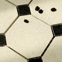 Carrelage mural hexagonal en marbre naturel pour villa moderne, design graphique intérieur, idéal pour usage résidentiel et commercial