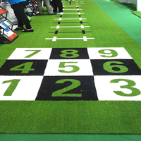 Unisport Meilleur gazon de sport coloré Rouleaux de gazon artificiel pour piste de sprint Tapis d'herbe personnalisé Vente en gros