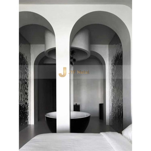 กระจกสแตนเลส J373 304 0.8มม PVD สีฟ้าน้ำกระเพื่อมตกแต่ง - Product Image 3