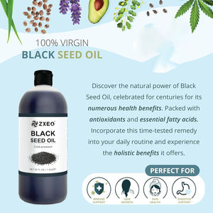 <span class=keywords><strong>Olio</strong></span> di <span class=keywords><strong>semi</strong></span> neri Nigella Sativa spremuto a freddo <span class=keywords><strong>olio</strong></span> di <span class=keywords><strong>cumino</strong></span> digestione, pelle, cervello, immuni, articolazioni e altro - Product Image 2