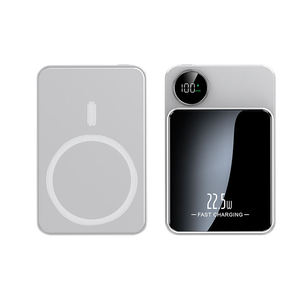 Powerbank Ultra Sottile con Logo Personalizzato, 5000mAh, Metallo, Ricarica Wireless Magnetica 15W, 10000mAh, Colore Nero, Caricabatterie per Telefono Cellulare - Product Image 5