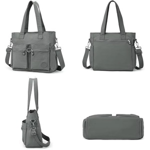 Sac fourre-tout en polyester pour femme, style sportif, imprimé, avec logo, pour le shopping, échantillon gratuit - Product Image 2