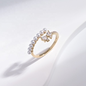 factory price plata 925 sterling <b>silver</b> ladies wedding <b>ring</b> 2026 fine jewelry vintage <b>stacking</b> engagement adjustable pearl <b>rings</b> - Product Image 1