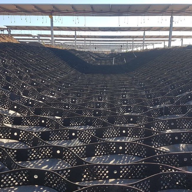 Factory Supply Gravel Stabilizer Grid Mud Grid Anti Slip Road Driveway Roadbed Construction Retaining Wall Soil Stabilization · image 2