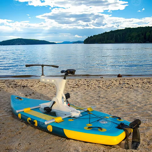 Vélo aquatique gonflable commercial portable à pédales pour sports nautiques, type bateau électrique, avec technologie Drop Stitch - Product Image 2