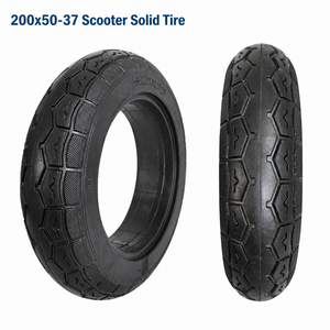 Neumático Sólido de 8 Pulgadas para Scooter Eléctrico 200x50-37, Rueda de Repuesto de Goma Antipinchazos, Neumático Antideslizante con Amortiguación para Razor E100 E200 - Product Image 1