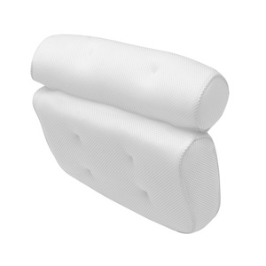 Home Bath Tub 3D Air Mesh Bath Rest Breathable Non Slip Spa Bath Pillow with 4 5 6 Suction Cups Bathtub Bathroom Accessories
