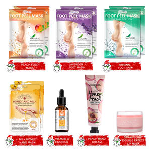 Natural Organic Vegan <span class=keywords><strong>Hand</strong></span> Cream Lotion idratante Whitening <span class=keywords><strong>Hand</strong></span> Cream <span class=keywords><strong>Foot</strong></span> Peel Mask Self <span class=keywords><strong>Care</strong></span> <span class=keywords><strong>Set</strong></span> regalo di natale 2022 - Product Image 3