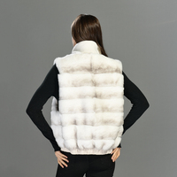 Gilet en fourrure de laine Jxwatcher fait main, réversible, doux et moelleux, gilet de luxe en fourrure, vente en gros, gilet personnalisé en fourrure de lapin Rex pour femme