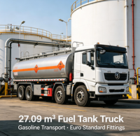Camión Cisterna para Aceite y Agua QTD Delong 8X4, 27.09 CBM, 32 Toneladas de Peso Bruto Vehicular, Conducción por la Izquierda, Estándar Europeo, Transporte de Líquidos Peligrosos