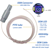 Cámara de Videoscopio Flexible, Boroscopio con Punta Ultrafina de 1.0 mm, Endoscopio de Inspección de Precisión IXP67, Compatible con Android, iPad y Computadora