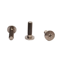 Baut Titanium GR5 M8*25mm Harga Pabrik Kepala Bulat Tipis Baut Torx Dalam Berkualitas Tinggi Sekrup Plum Dalam Kepala Rata Rendah