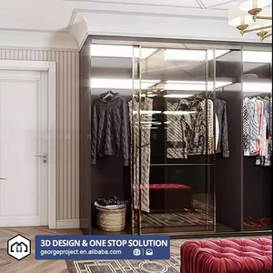 <strong>UK</strong> Project Modular Modern Customized Closet Designs Clothes Cabinets Mdf Style Combination Wardrobe Closet Wardrobes Bedroom - Product Image 2