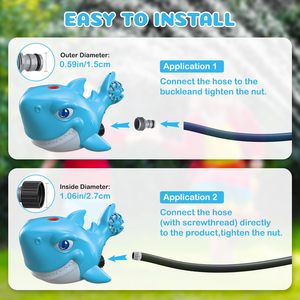 <span class=keywords><strong>Jouet</strong></span> de baleine à jet d'eau rotatif pour <span class=keywords><strong>arroseur</strong></span> de pelouse pour piscine extérieure - Product Image 5