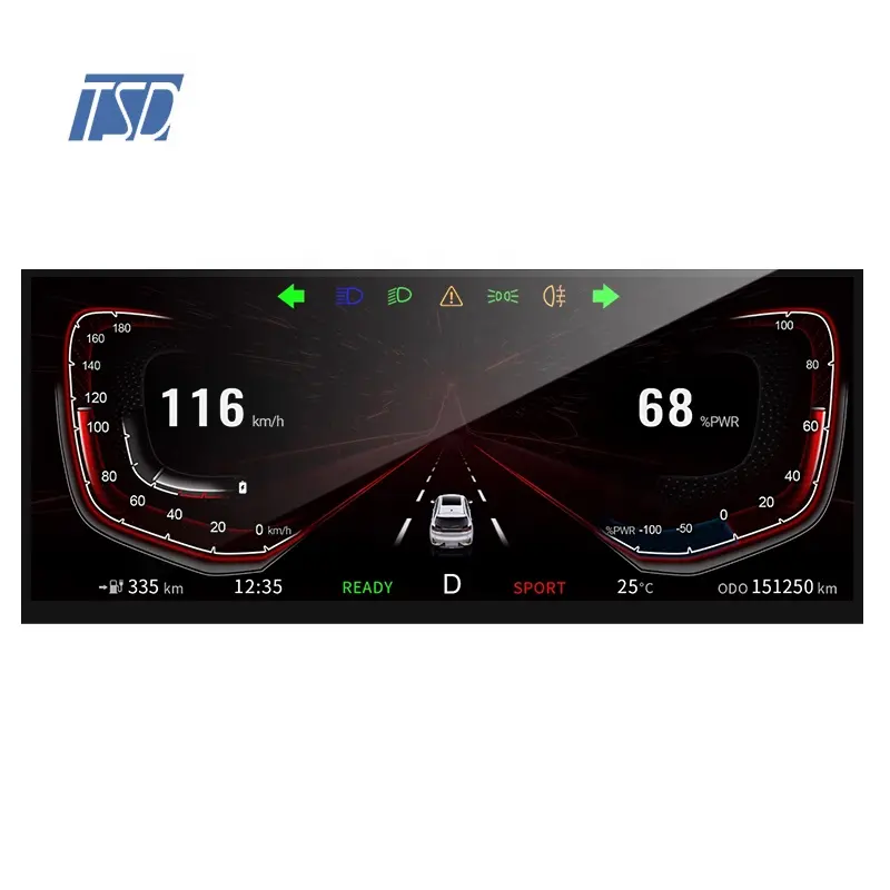 בהירות גבוהה 12.3 ''lcd מסך 1920x720 רכב תצוגת 12.3 אינץ tft lcd מודול