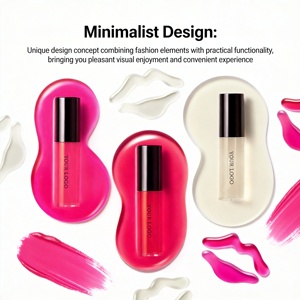 Huile à lèvres végane OEM pour femmes, tube noir, saveur fruitée, hydratante et nourrissante, 5 ml, crème imperméable, <span class=keywords><strong>baume</strong></span> à lèvres en gros - Product Image 1