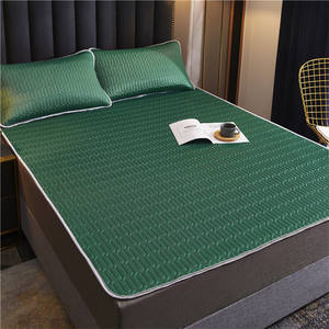 Matelas rafraîchissant en Latex, luxe, 1 pièce, en soie glacée, courtepointe, tapis <span class=keywords><strong>de</strong></span> couchage rafraîchissant, pour l'été - Product Image 1