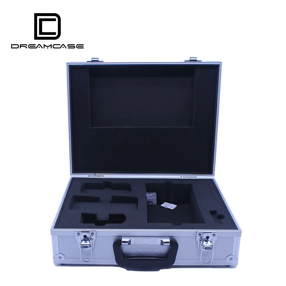 Dreamcase thương hiệu trường hợp mới Đen cắm trại nhôm lưu trữ clipboard Box với chất kết dính kim loại tc106