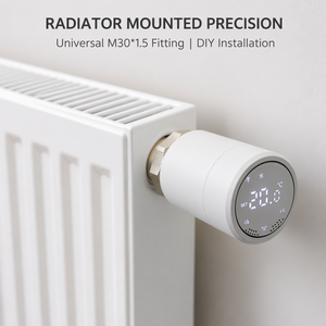 Nouveau produit - <span class=keywords><strong>Vanne</strong></span> thermostatique intelligente programmable Zigbee3.0 <span class=keywords><strong>pour</strong></span> <span class=keywords><strong>radiateur</strong></span>, compatible avec 6 vanes TRV et 1 hub sans fil - Product Image 4