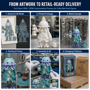 Statuetta Personalizzata di Marinaio Guardiano delle Meduse, Giocattolo in Vinile, Statua Marina da Collezione OEM ODM - Product Image 3