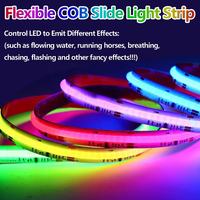 12V 24V Rgbic Dream Full Color COB Strip Wholesale Smart Adressable Programmable RGB COB LED Strips for Lighting Decoration