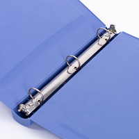 Caja de archivos de plástico PP de gran oferta con Clip de palanca para carpeta de anillas, carpeta de documentos de oficina escolar, soporte para bolsa, logotipo personalizado para documentos