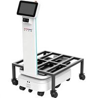 Robot mobile autonome (AMR) de levage AutoXing AX812 L300, charge ultra-lourde 300 kg, SLAM, LiDAR 40 m, pour usine, entrepôt, industrie