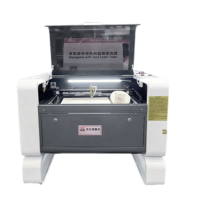 Máquina cortadora de grabado láser multifunción 4060, cortador láser co2 CNC estándar, rotativo simple CW5000/3000 a elegir