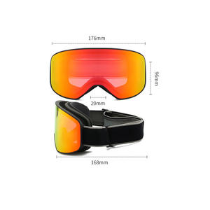 डबल-लेयर पुरुषों के स्की गॉगल चश्मा पवन कोहरे-प्रूफ प्रिस्क्रिप्शन लेंस संगत टोरिक लेंस संगत हल्के - Product Image 6