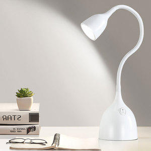 Nhỏ màu đen kim loại LED bàn đèn AC Powered có thể điều chỉnh cổ ngỗng mắt-chăm sóc đọc sách ánh sáng nhà văn phòng Đại Học ký túc xá nghiên cứu thư giãn - Product Image 5