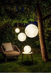 Lampada Solare LED a Forma di <span class=keywords><strong>Luna</strong></span> per Esterni, Impermeabile IP65, Creativa Sfera LED Grande a Forma di <span class=keywords><strong>Luna</strong></span>, Illuminazione da Giardino, Decorazione <span class=keywords><strong>Luna</strong></span> per Cortile - Product Image 4
