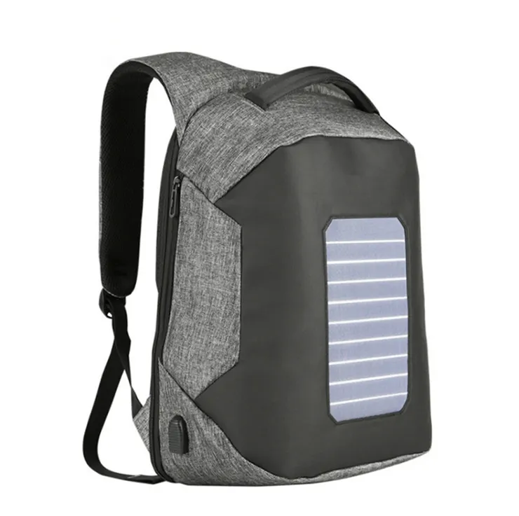 Usine gris multifonction oxford voyage camping sac à dos sac grande capacité durable extérieur sac à dos solaire étanche pour hommes