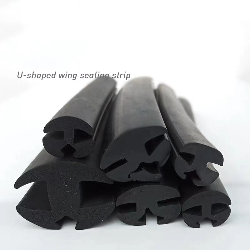 Экструзионная плотность шумостойкая алюминиевая самоклеящаяся резиновая лента EPDM для деревянной, металлической двери безопасности