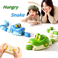 Jouet Serpent Magnétique RC 2.4G MILI avec Yeux Lumineux, Jeu de Combat pour 2 Joueurs, Serpent Mordant, Jouet Interactif Éducatif pour Enfants